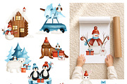 Christmas Arctic - kids collections, an Animal Illustration by Linerisyart (Thumbnail 5 of 19)