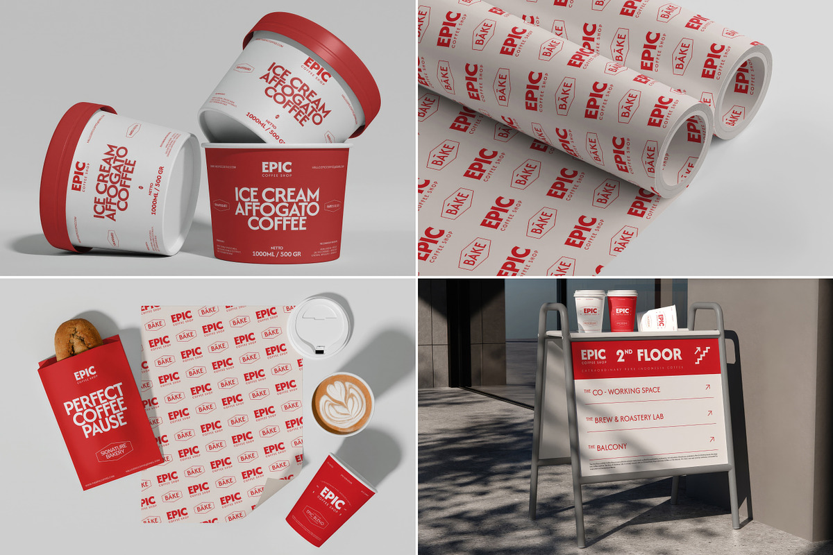 Cafe, Bakery, Restaurant Mockups, a Mockup by Vitora Mockup (Photo 5 of 15)