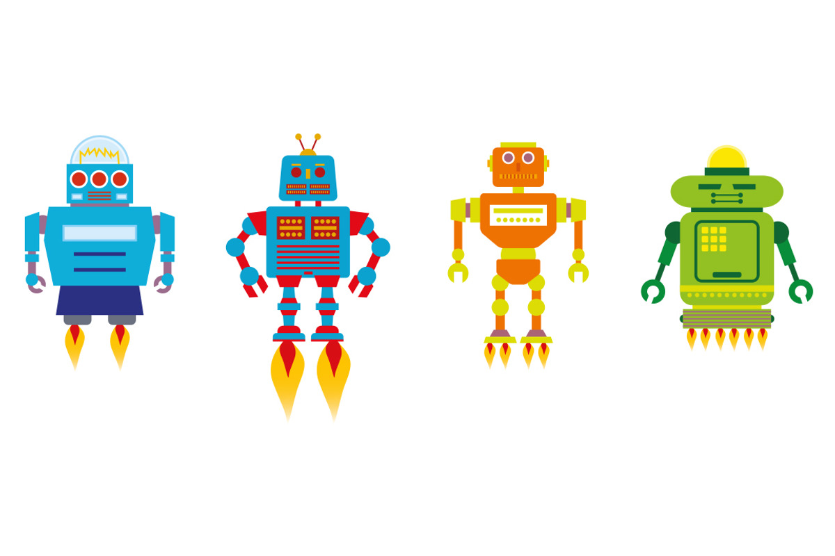 Space Aliens and Robots, an Illustration by lingard design (Photo 4 of 7)