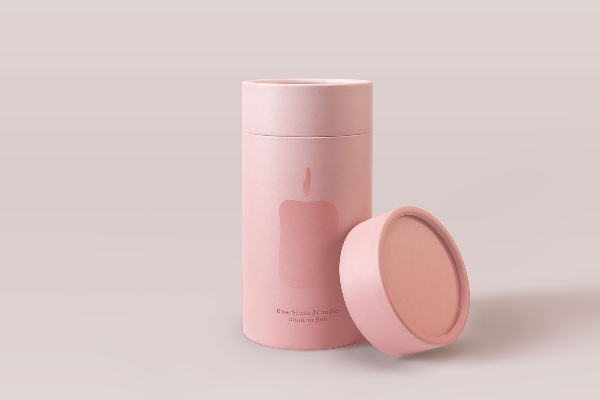 Paper Tube Mockup, a Packaging Mockup by GraphicWave (Photo 2 of 6)
