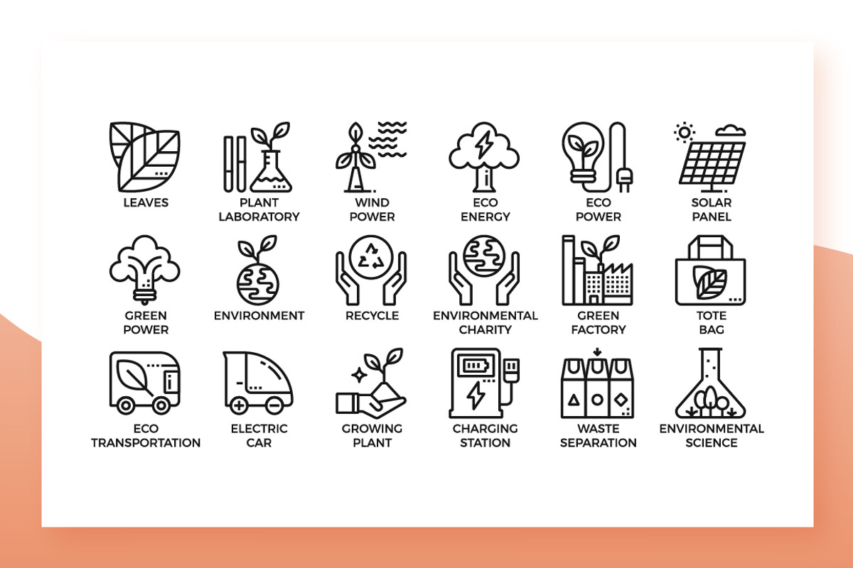Environment Icons, an Outline Icon by Becris (Photo 2 of 3)