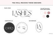 Luxury Lash Tech Logo Template Kit, a Branding & Logo Template by Studio Eburnean (Thumbnail 2 of 4)