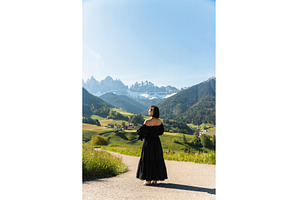 Visit Italy. Early sun spills over a, a Person Photo by AD Stock Images