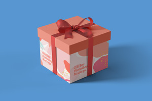 Gift Box Photoshop Mockups