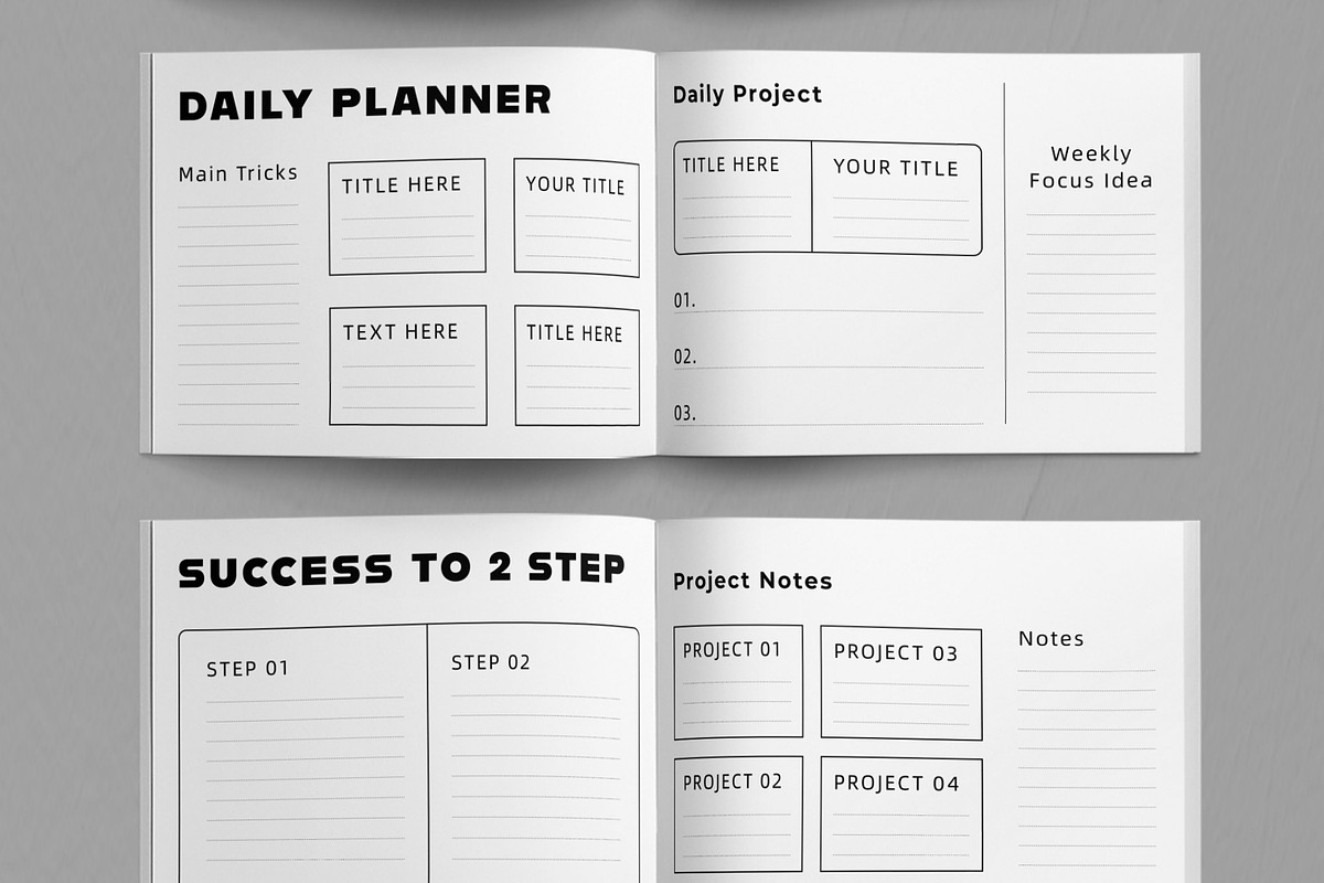 Weekly Planner Template Layout, a Stationery Template by ContestDesign (Photo 5 of 5)