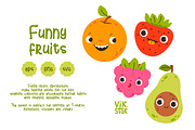 Cute Fruit Clipart Bundle, a Food Illustration by vik.stock (Thumbnail 3 of 4)