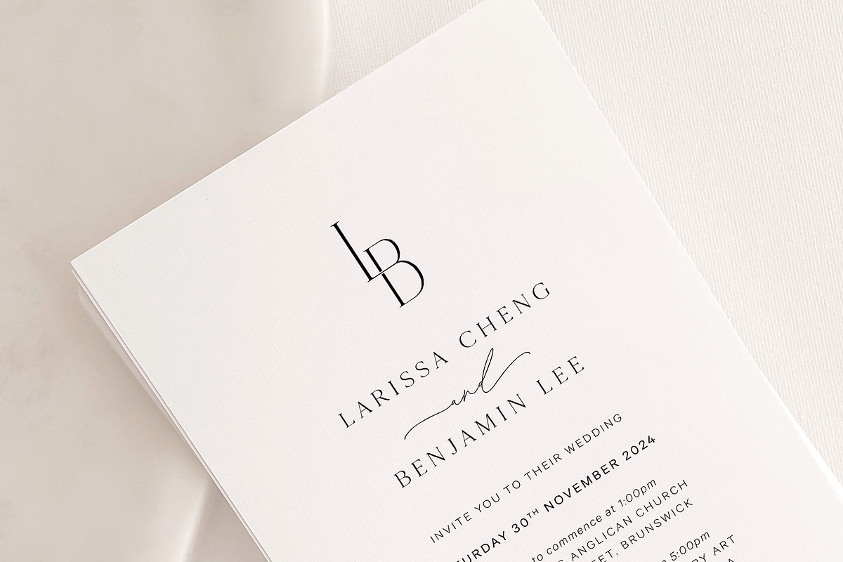 LB monogram, a Branding & Logo Template by LINKED LETTERS STUDIO (Photo 3 of 3)