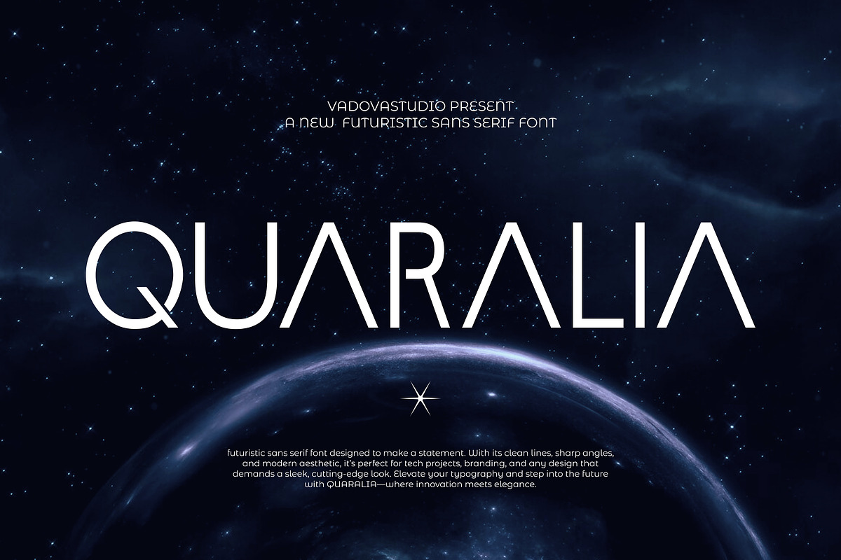 Quaralia Sans Serif Font, a Sans Serif Font by Vadovastd (Photo 1 of 7)