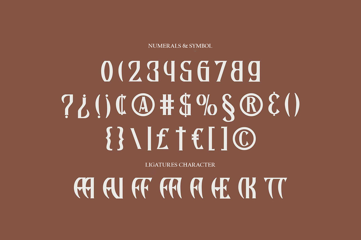 Bioned - Elegant Gothic Serif Font, a Blackletter Font by Imoodev (Photo 6 of 6)