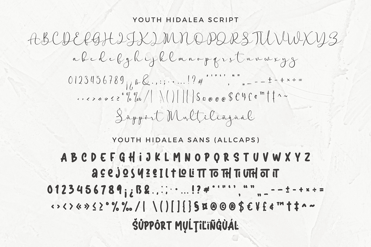Youth Hidalea - A Stylish Font Duo, a Handwritten Font by Ainun Jinan (Photo 9 of 9)