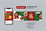Red Food Offer Instagram Carousel, a Social Media Template by UICreative (Thumbnail 1 of 4)