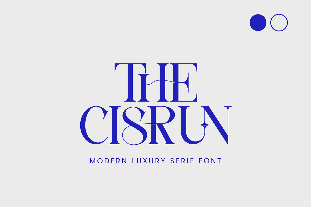 The Cisrun - Modern Luxury Serif, a Serif Font by AnnofaType (Photo 1 of 8)