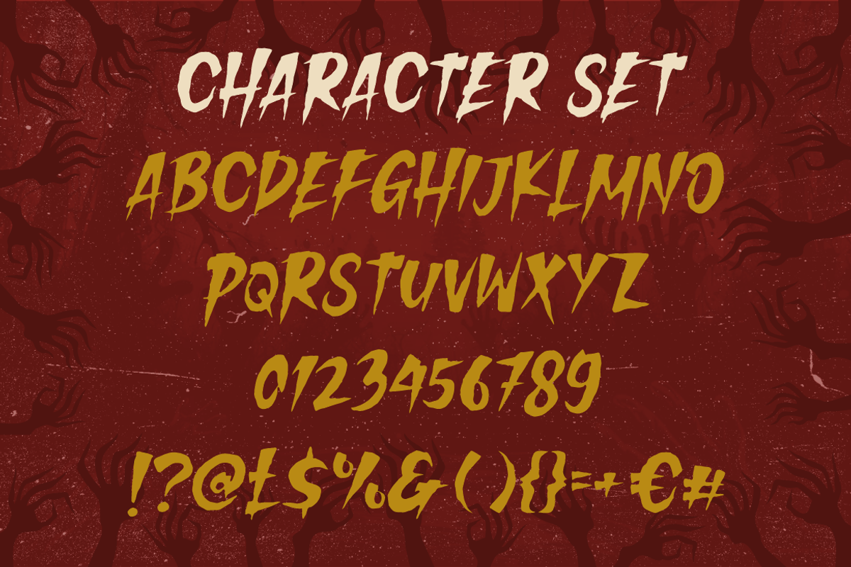 Danger Burnout - Horror Movie Font, a Font by PutraCetol Studio (Photo 5 of 5)