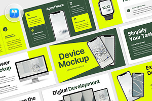 Device Mockup Keynote, a Presentation Template by rgbryand