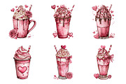 Valentines Day Coffee Cup Clipart, an Illustration by SinaCreation (Thumbnail 4 of 11)