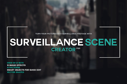Surveillance Scene Creator PSD