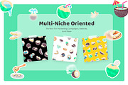 Coconut Stickers, a Duotone Icon by Vectors Market (Thumbnail 4 of 5)