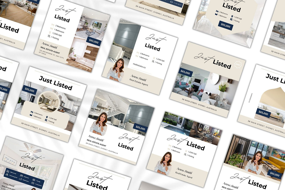 900+ Real Estate Just Listed Canva, a Social Media Template by Studioxhq (Photo 6 of 7)
