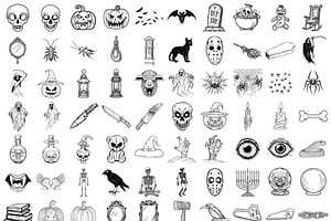 Procreate Spooky Halloween Stamps