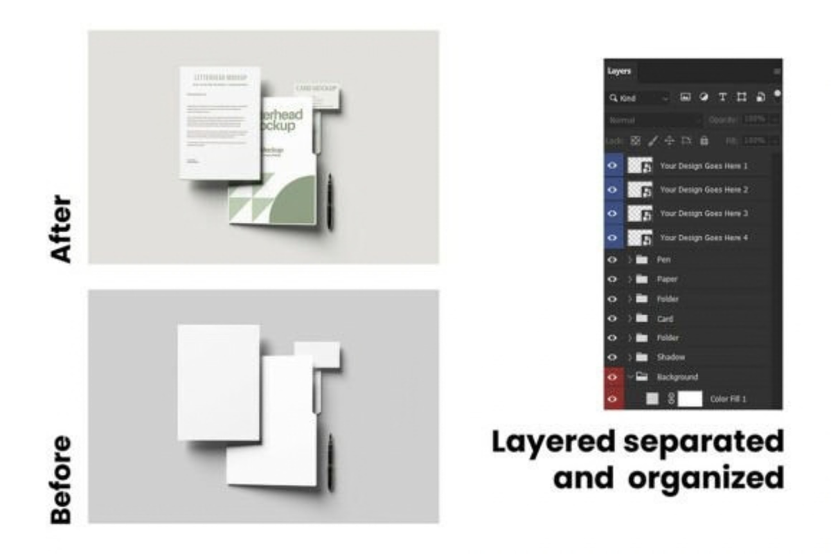 Corporate Folder File Mockup, a Work Illustration by Akrinity Digital (Photo 6 of 6)