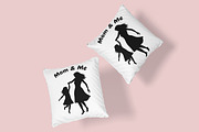 Mom and Me Mother's Day Shirt SVG, a Person Illustration by Ghagra (Thumbnail 6 of 7)