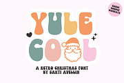 Yule Cool - Retro Christmas Font, a Handwritten Font by SaktiAvellin (Thumbnail 1 of 7)