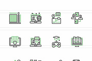 25 EdTech & AI Learning Icons., an Outline Icon by IconBunny (Thumbnail 2 of 2)