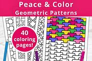 40 Peaceful Pattern Coloring Pages, a Pattern Graphic by Design Station (Thumbnail 1 of 6)