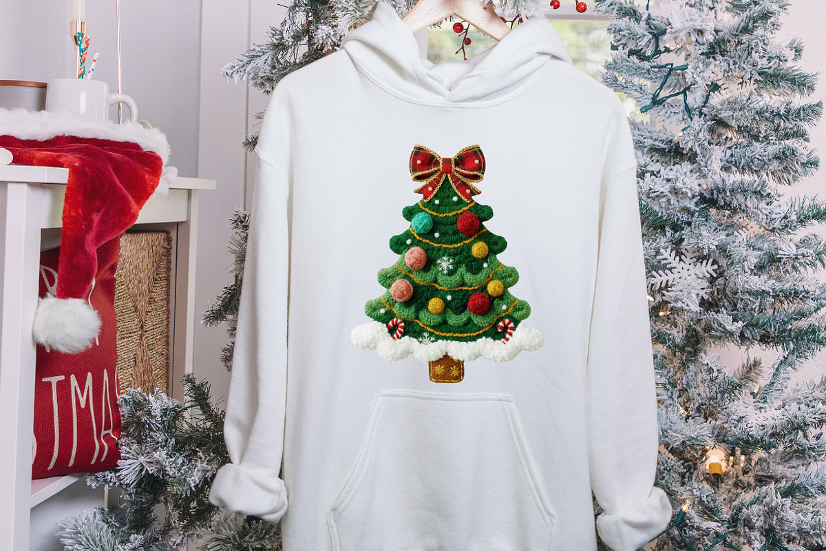 Coquette Faux Yarn Christmas Tree, an Illustration by designcity5 (Photo 4 of 8)