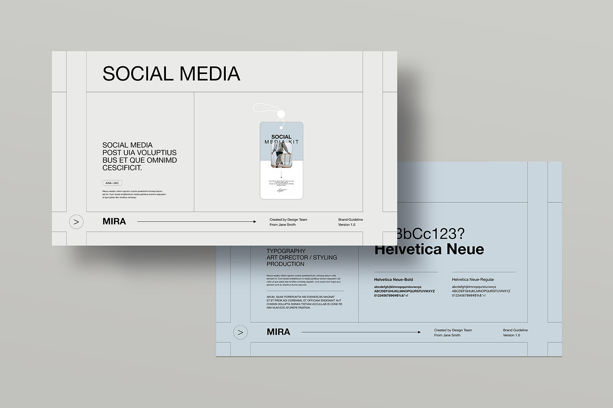 MIRA | Brand Guidelines, a Presentation Template by creathrivestudio