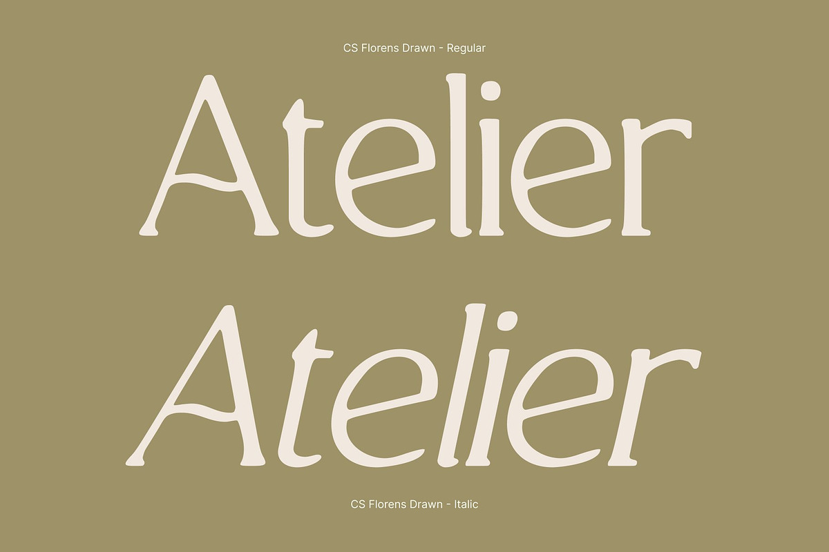 CS Florens Drawn, a Serif Font by Craft Supply Co. (Photo 3 of 8)
