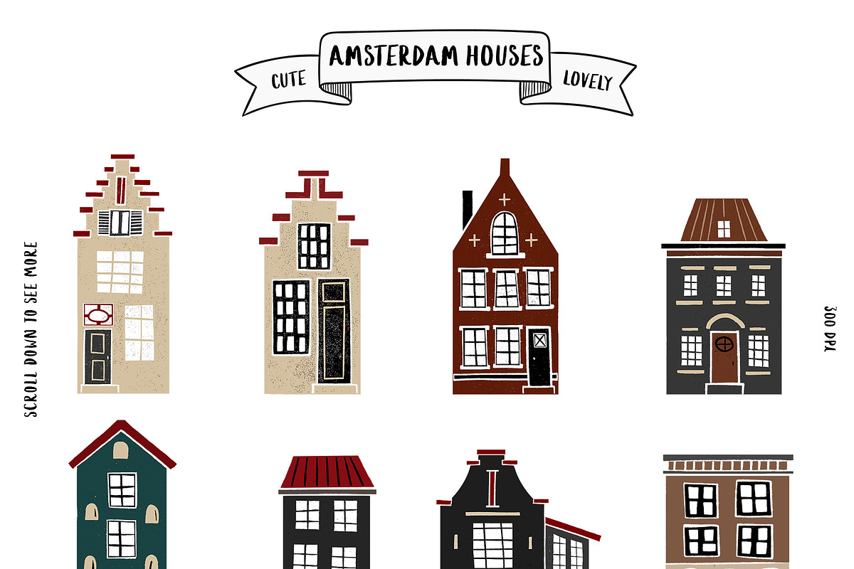 Amsterdam Houses, an Object Graphic by Mii Lab (Photo 2 of 7)