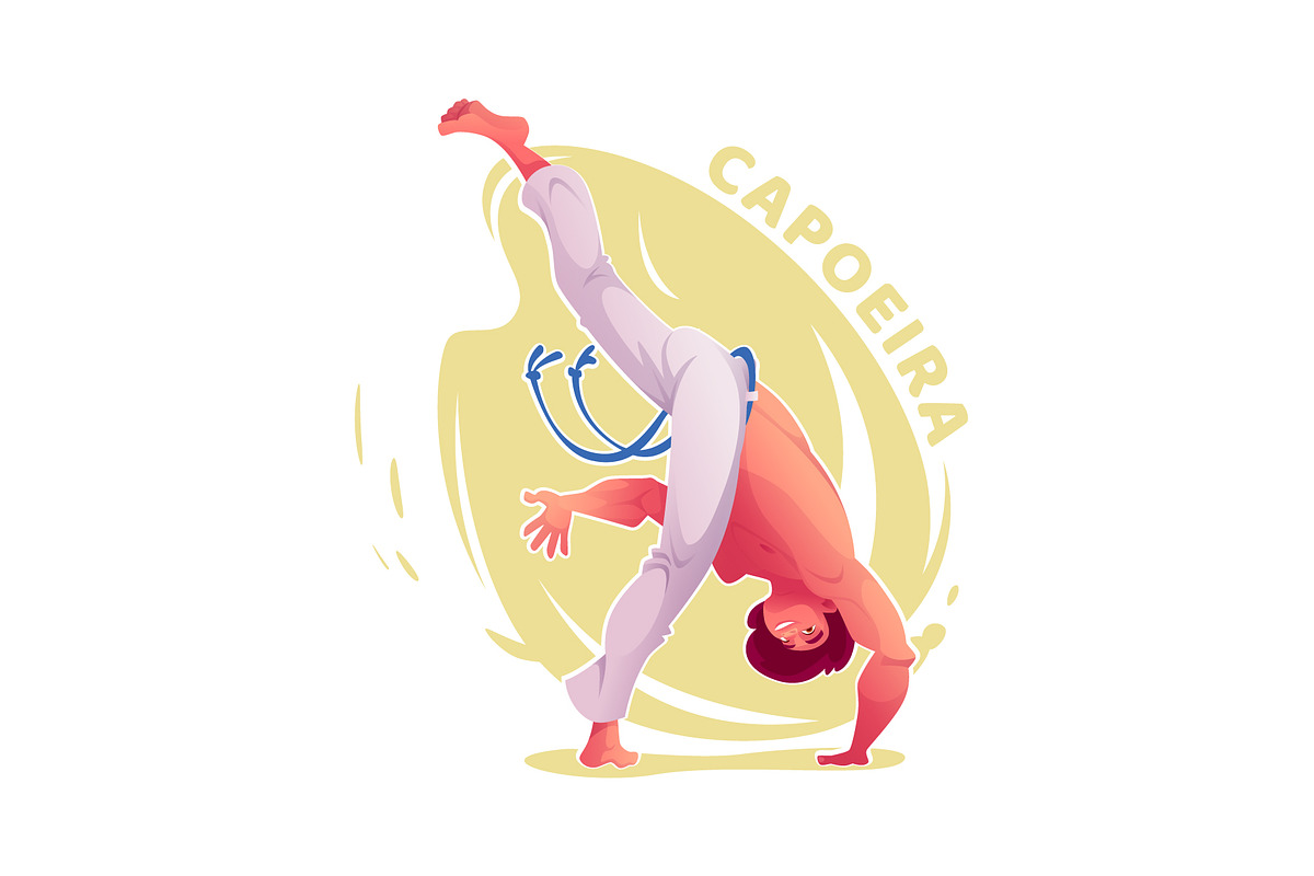 Capoeira action poses, an Illustration by VectorVision (Photo 12 of 13)