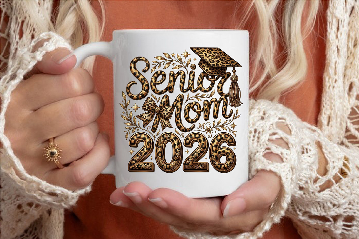 Senior Mom 2026 Png, Graduation Png, an Illustration by designcity5 (Photo 4 of 4)