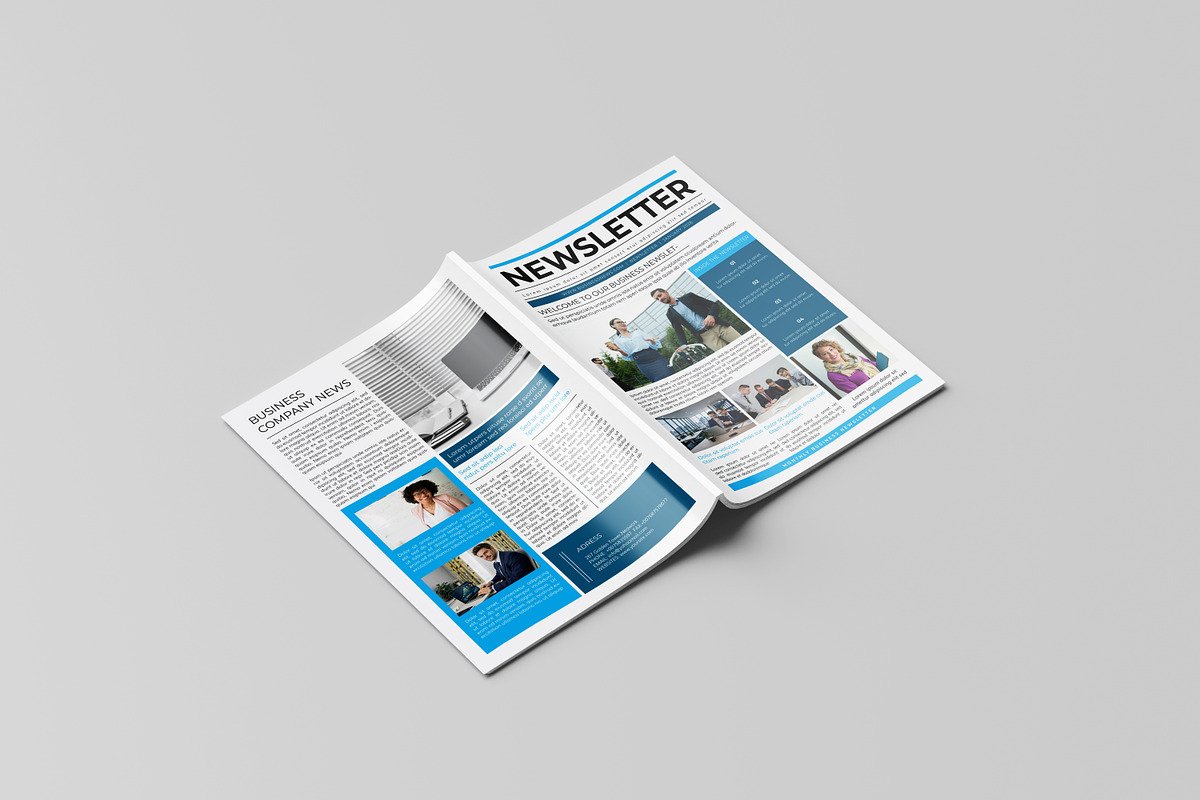 Corporate Business Newsletter, a Brochure Template by retrographix (Photo 8 of 9)