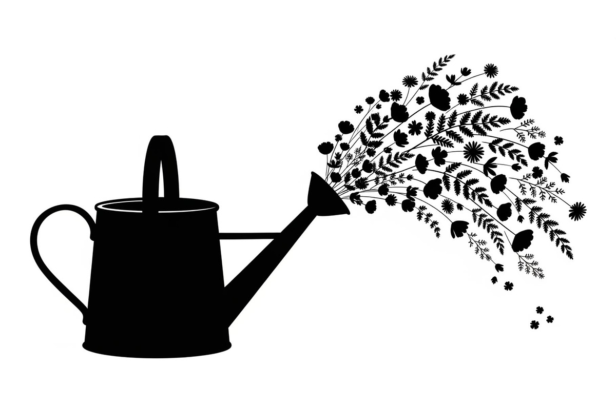 Floral Watering Can Design Bundle, an Illustration by Gaye Art (Photo 20 of 31)