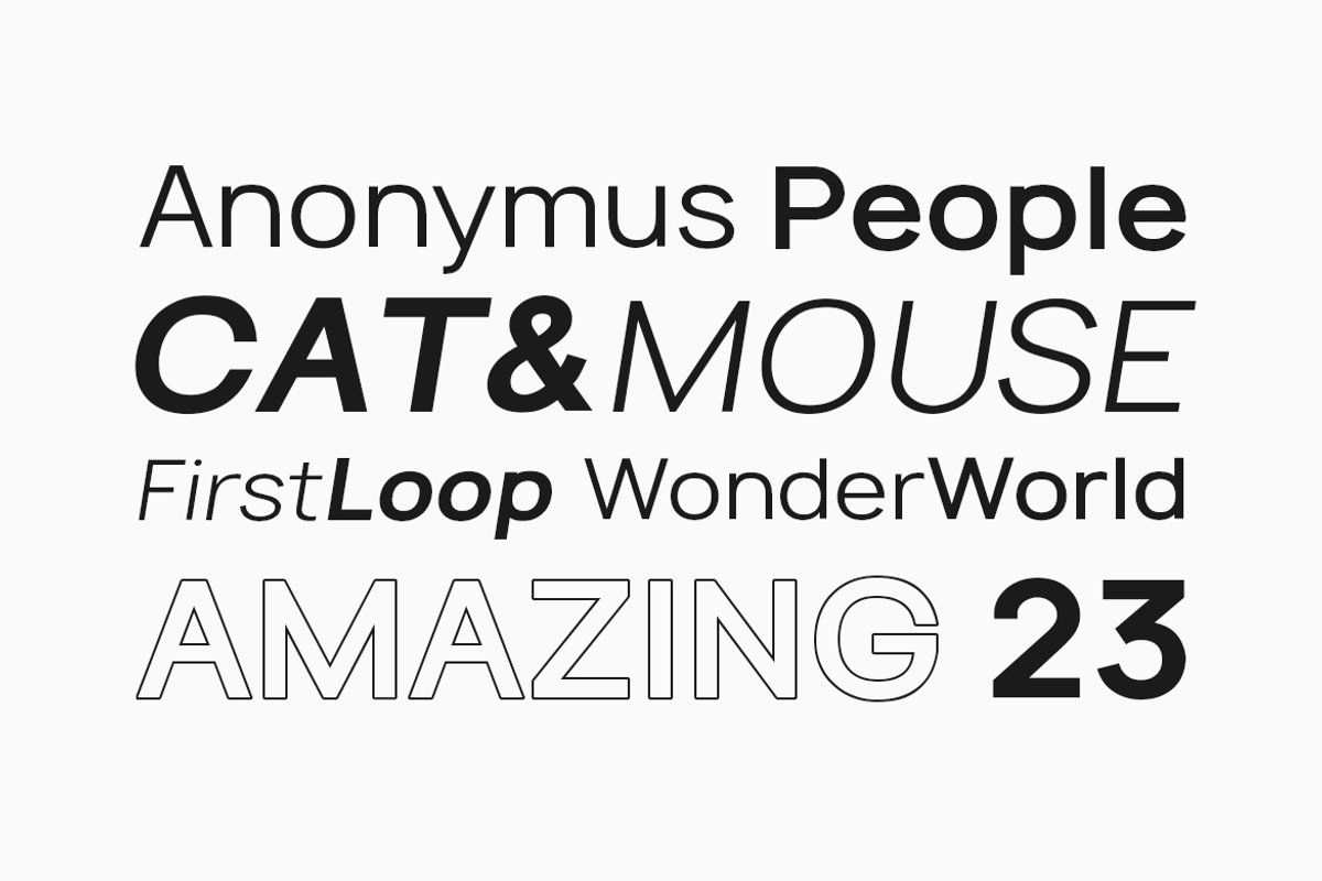 TYROS Pro Modern Geometric Typeface preview 2