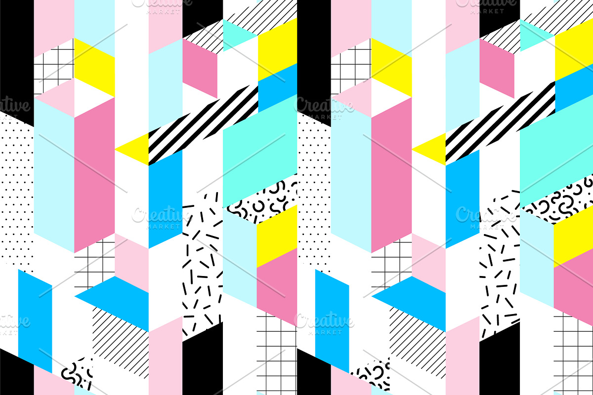 Hello from 80's, a Pattern Graphic by Daria Miazhevich (Photo 6 of 7)