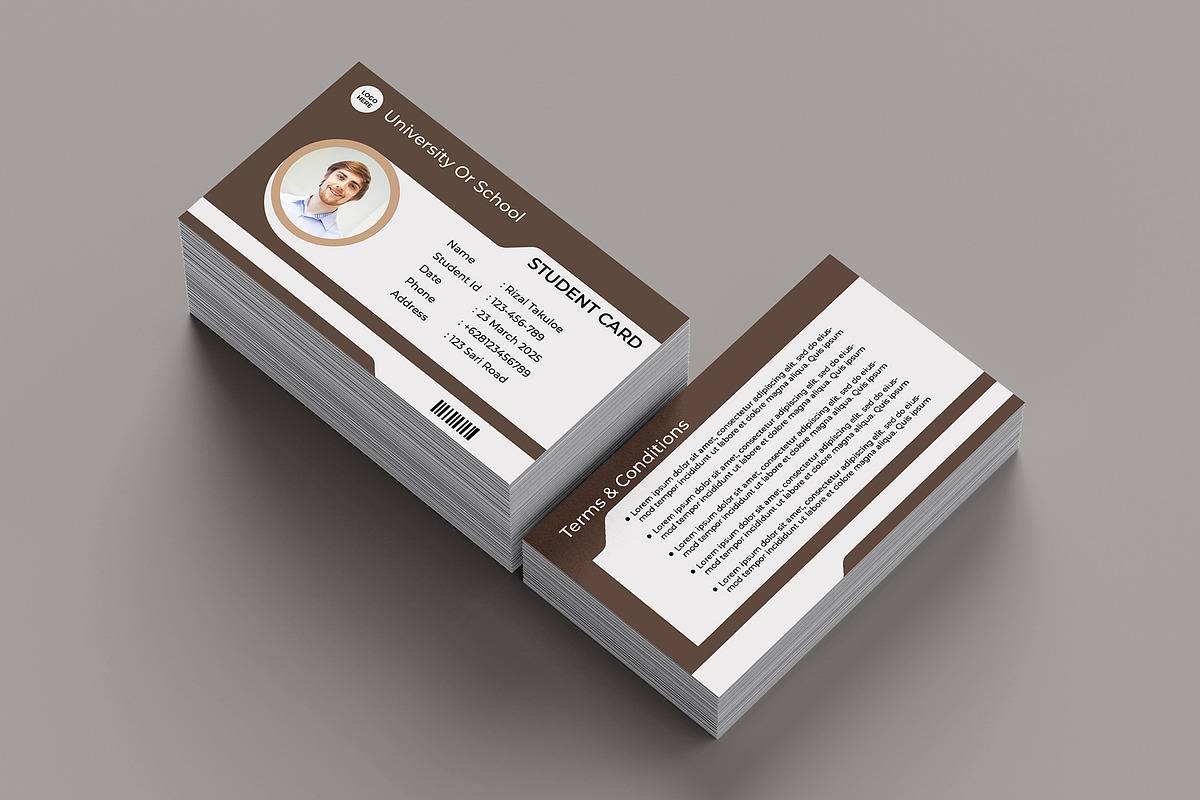 Student Card Template Vol 09, a Card Template by takuloerizal (Photo 2 of 3)