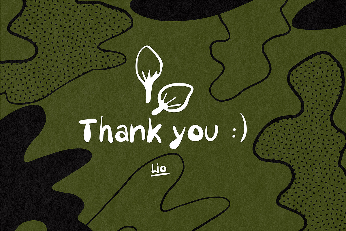 Lio Handwritten Font and Pattern, a Font by Easybandits (Photo 6 of 6)