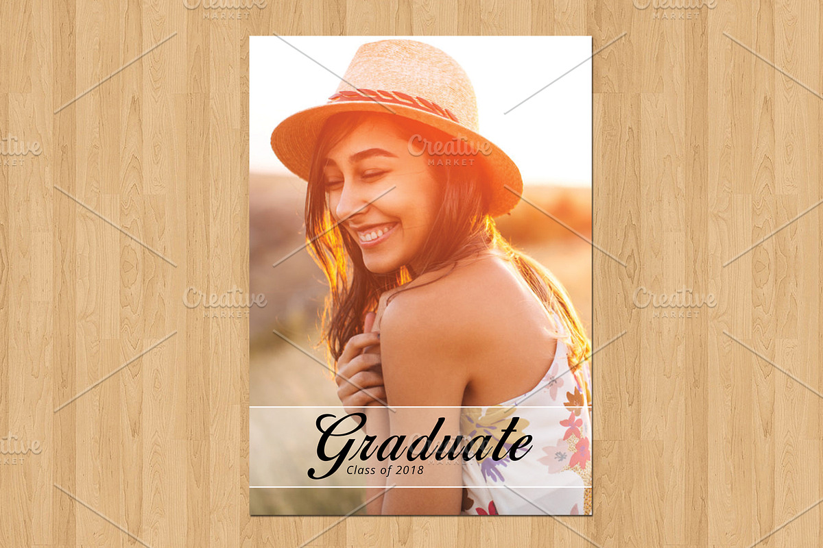 Graduation Announcement Card-V560, a Flyer Template by Template Shop (Photo 2 of 3)