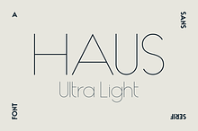 HAUS Sans Ultra Light
