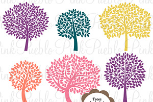 Tree Silhouettes Photoshop Brushes 2