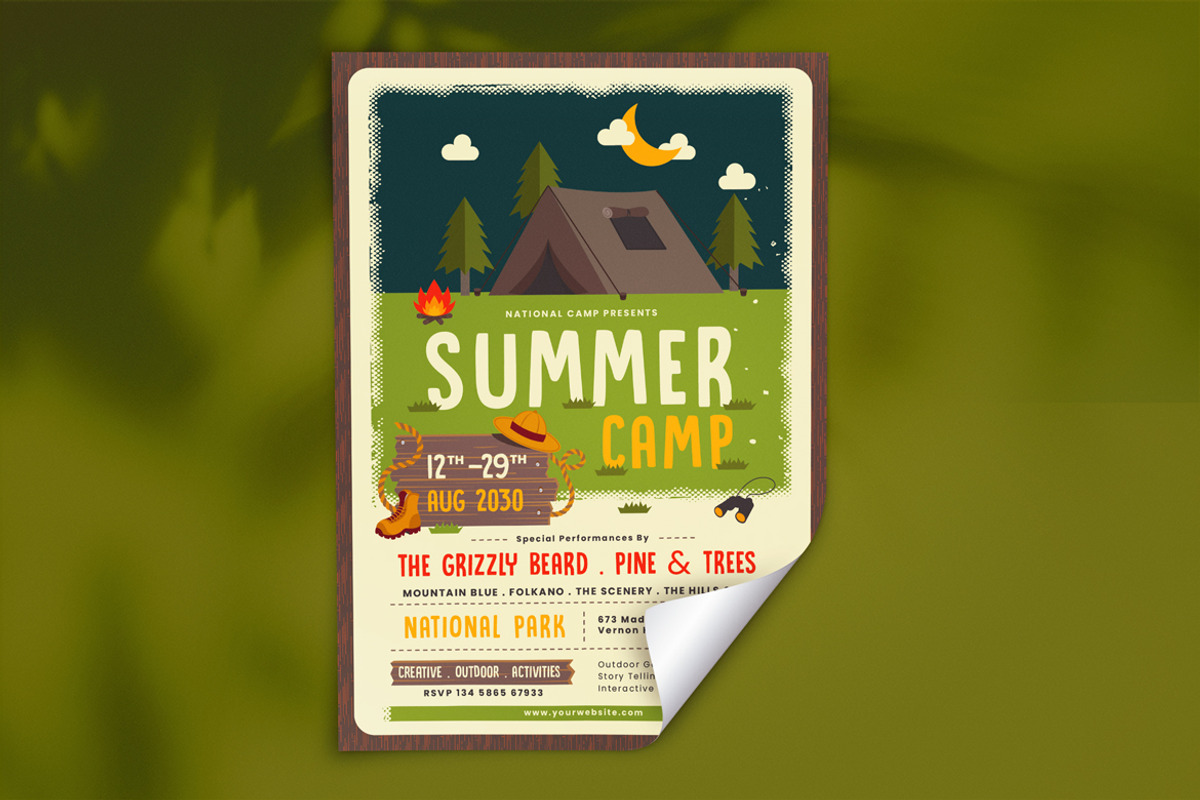 Summer Camp Flyer, a Flyer Template by Totem Design Studio (Photo 2 of 5)