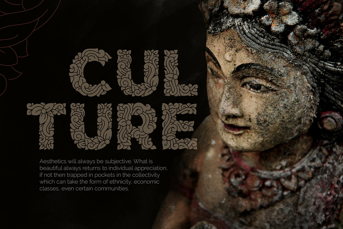 Batik Jawa Modern Decorative Font, a Font by Dicubit (Photo 4 of 12)