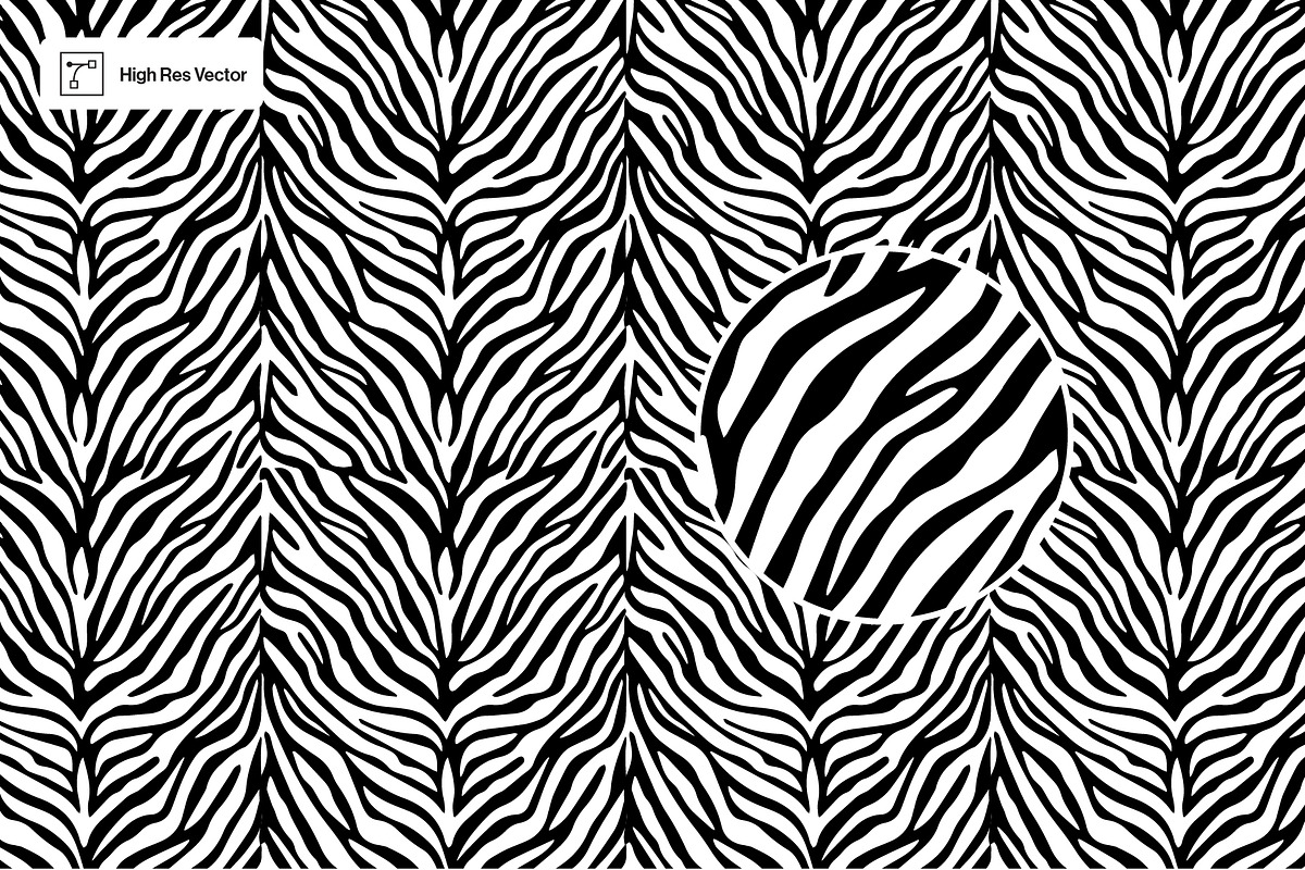 Custom Zebra Pattern, a Pattern Graphic by Swatch Supply