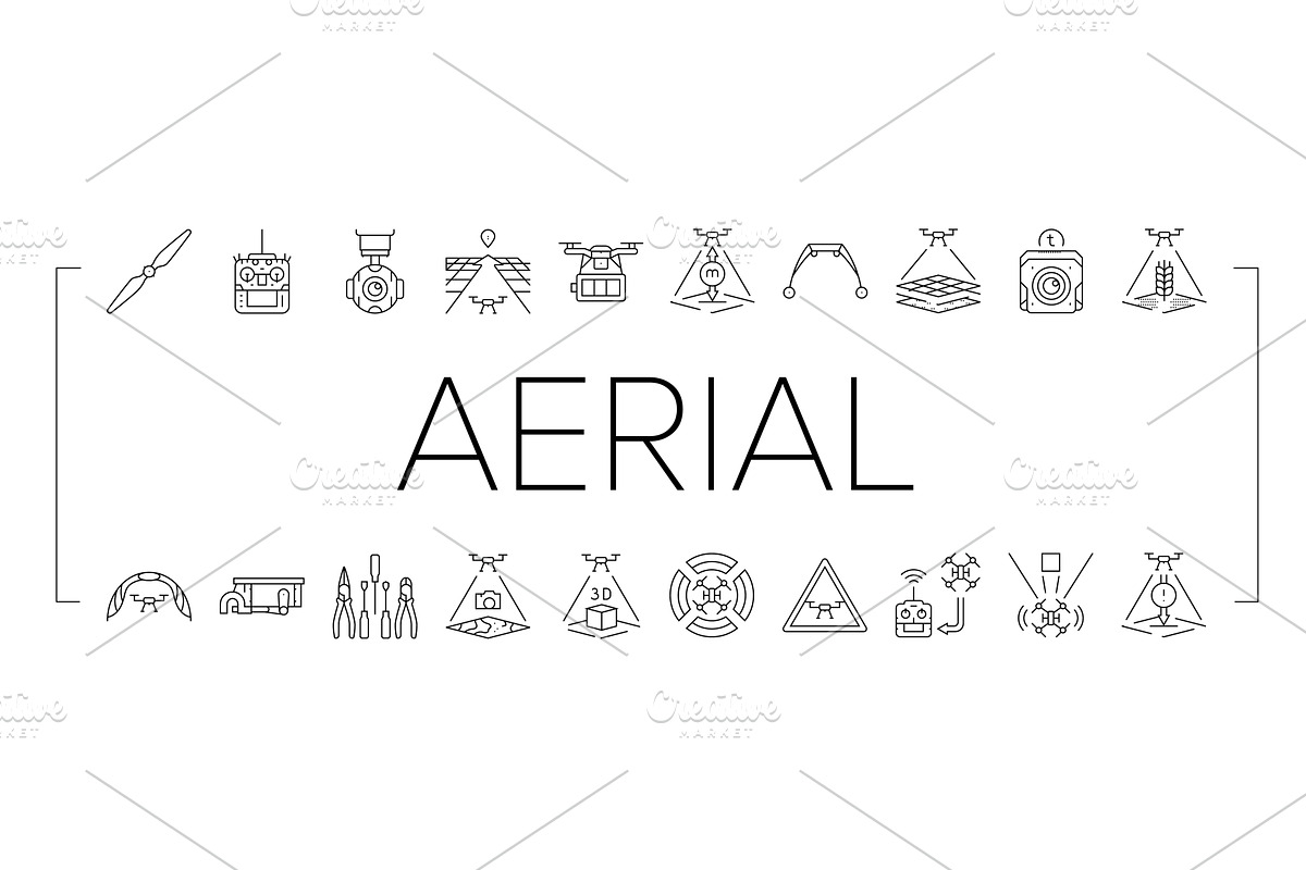 unmanned aerial vehicle drone uav, an Illustration by pikepicture
