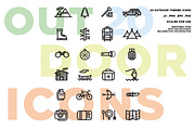 Outdoor Icon Set, a Graphic by Nomad Stockpile (Thumbnail 1 of 2)