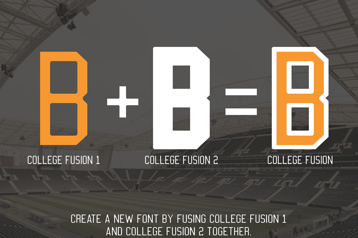 College Fusion Font Combo, a Sans Serif Font by GlitzyGrapix (Photo 2 of 12)