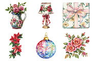 Grand Millennial Christmas Clipart, an Illustration by Daily.Designs (Thumbnail 2 of 5)